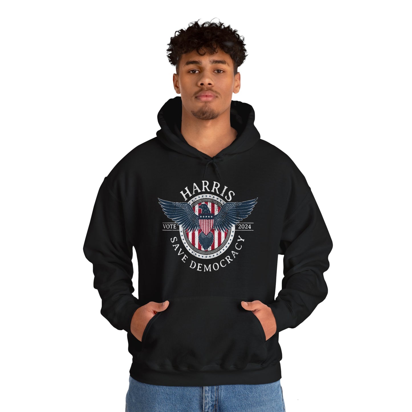Save Democracy Dark Distressed