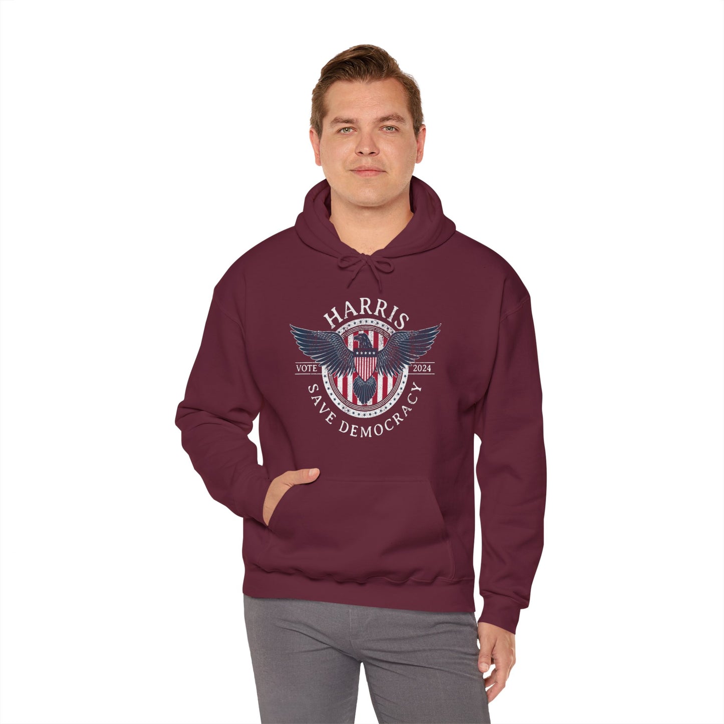 Save Democracy Dark Distressed
