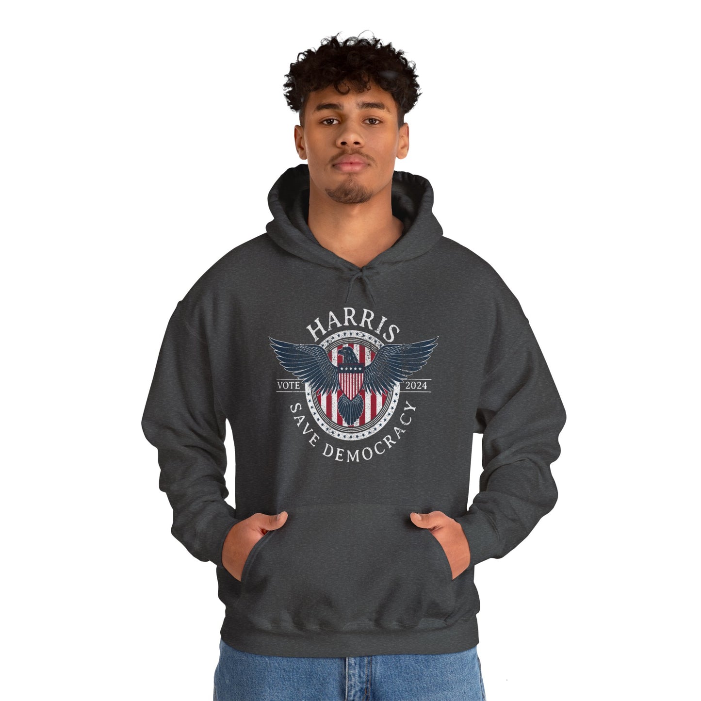 Save Democracy Dark Distressed