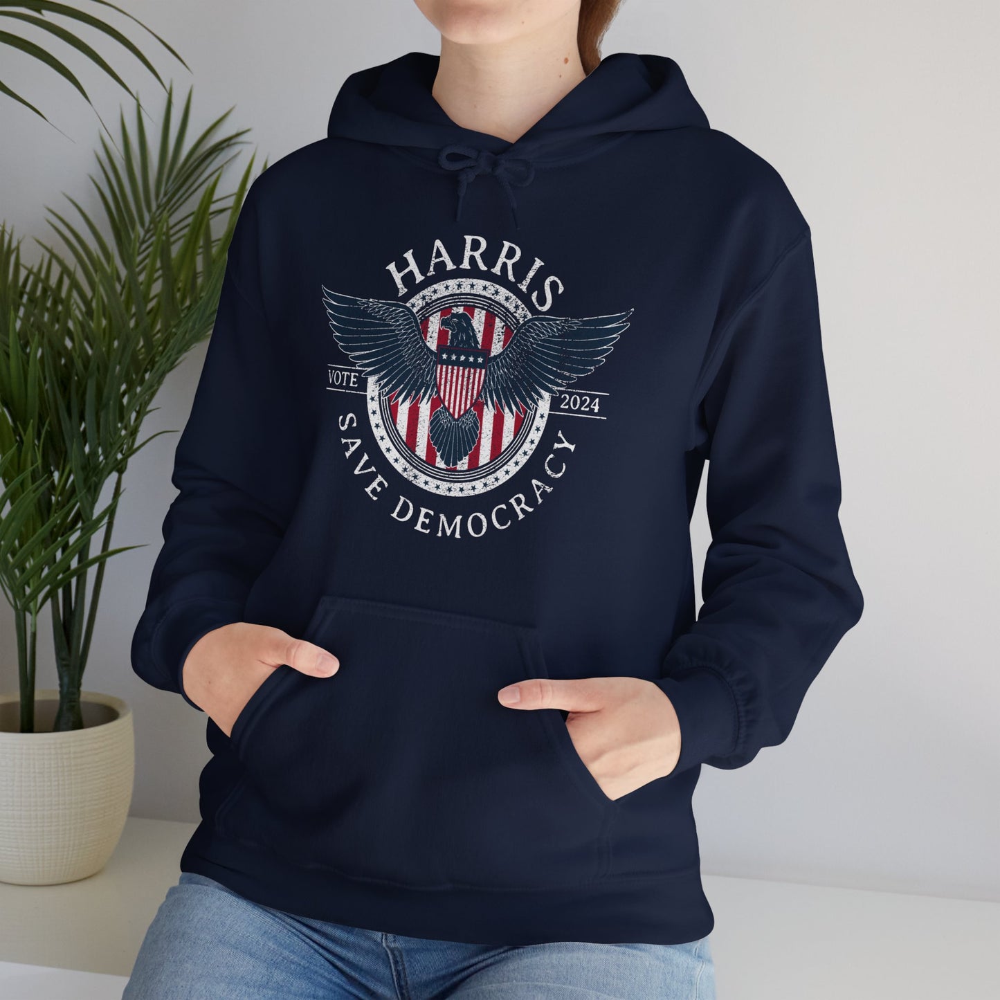 Save Democracy Dark Distressed