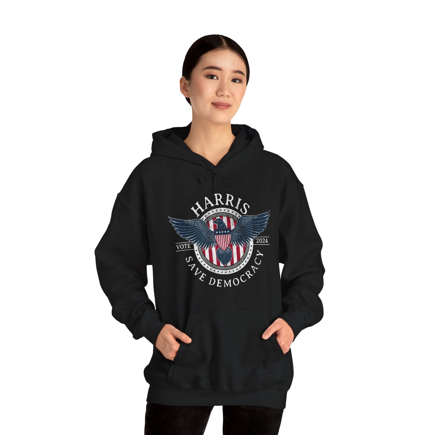 Save Democracy Dark Distressed
