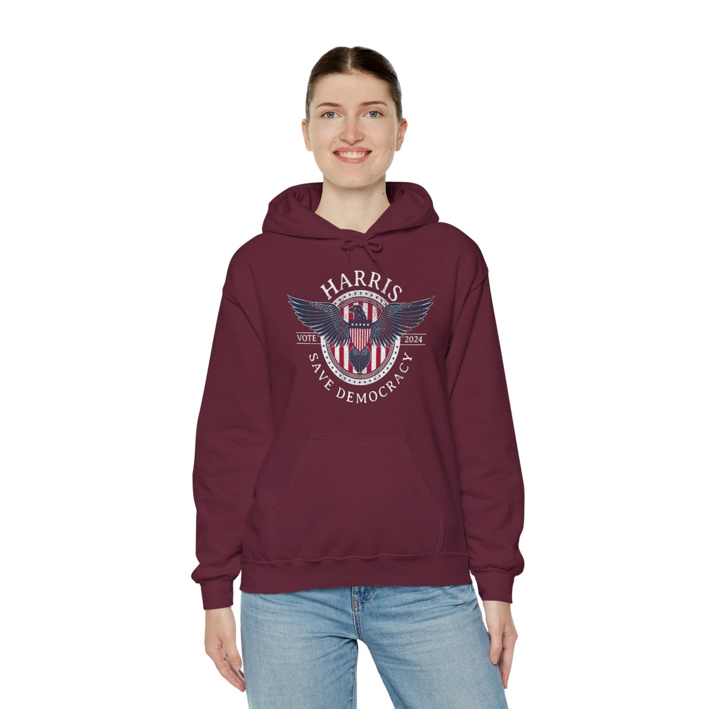 Save Democracy Dark Distressed