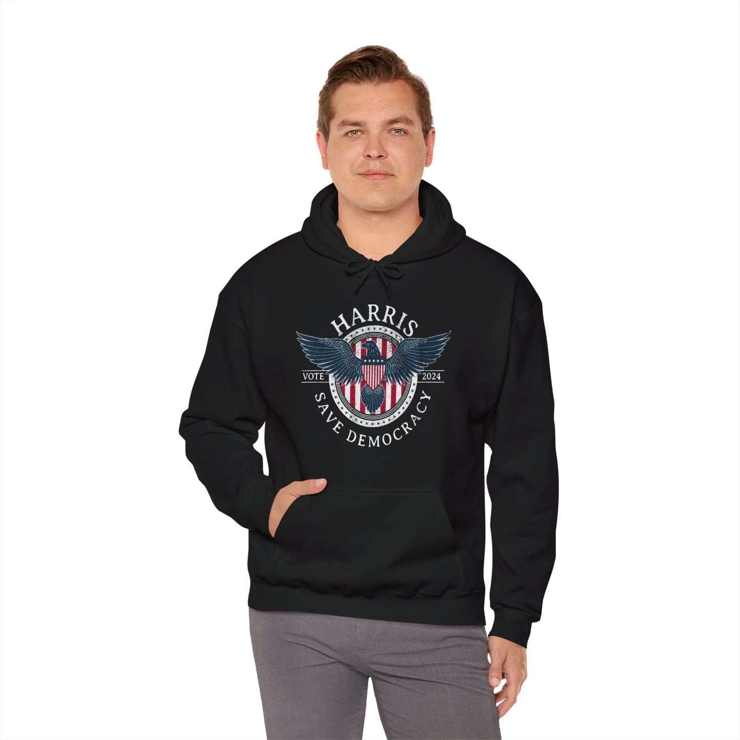 Save Democracy Dark Distressed
