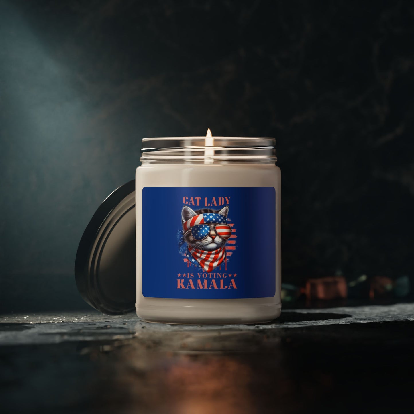 Purrs for Progress - dark blue