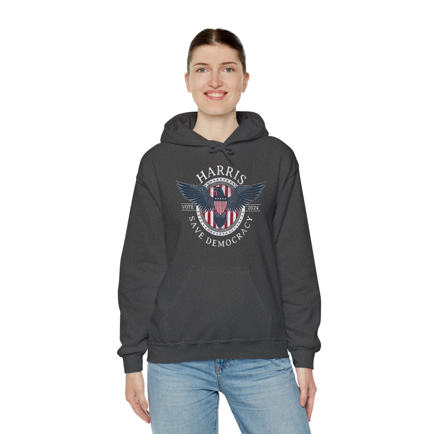Save Democracy Dark Distressed