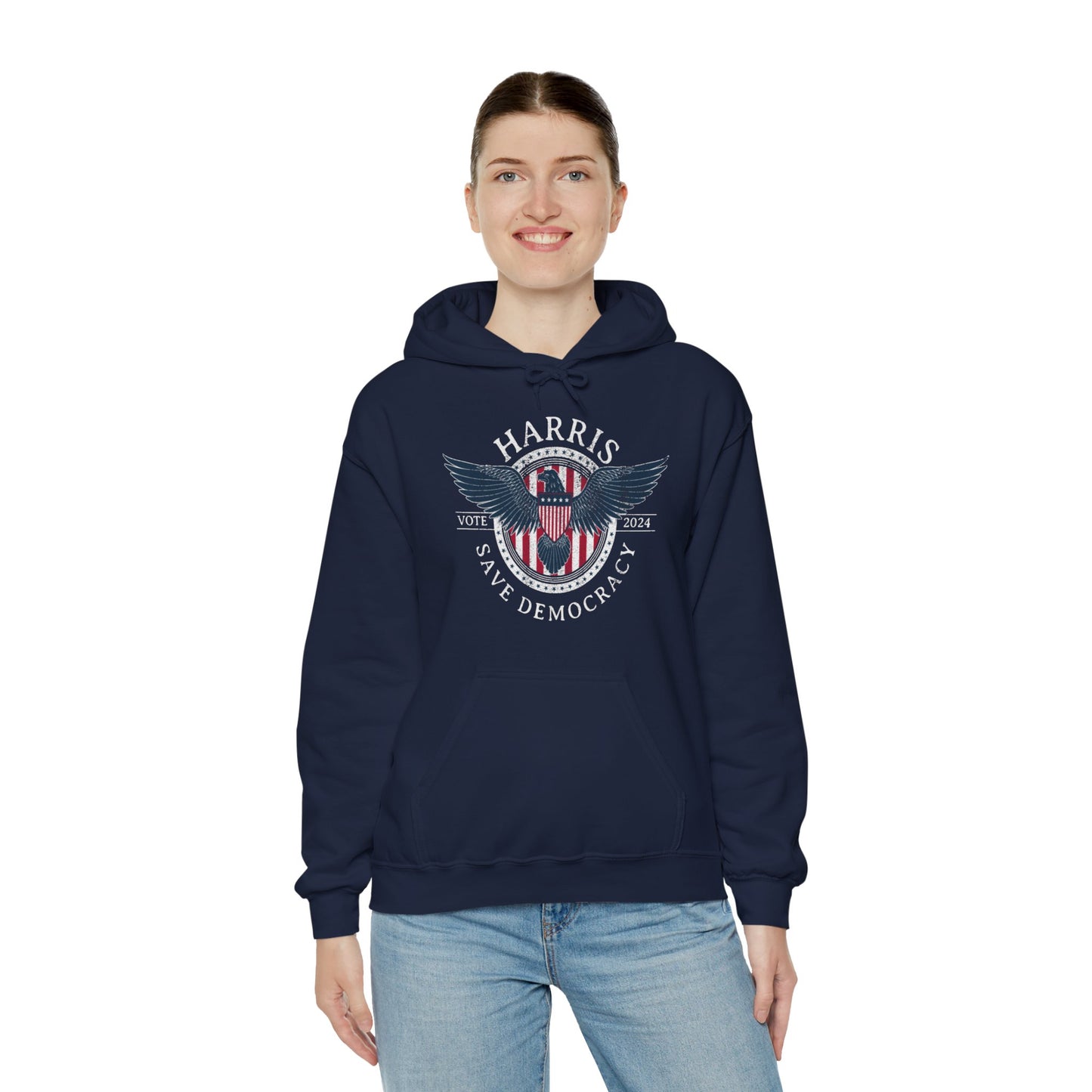 Save Democracy Dark Distressed