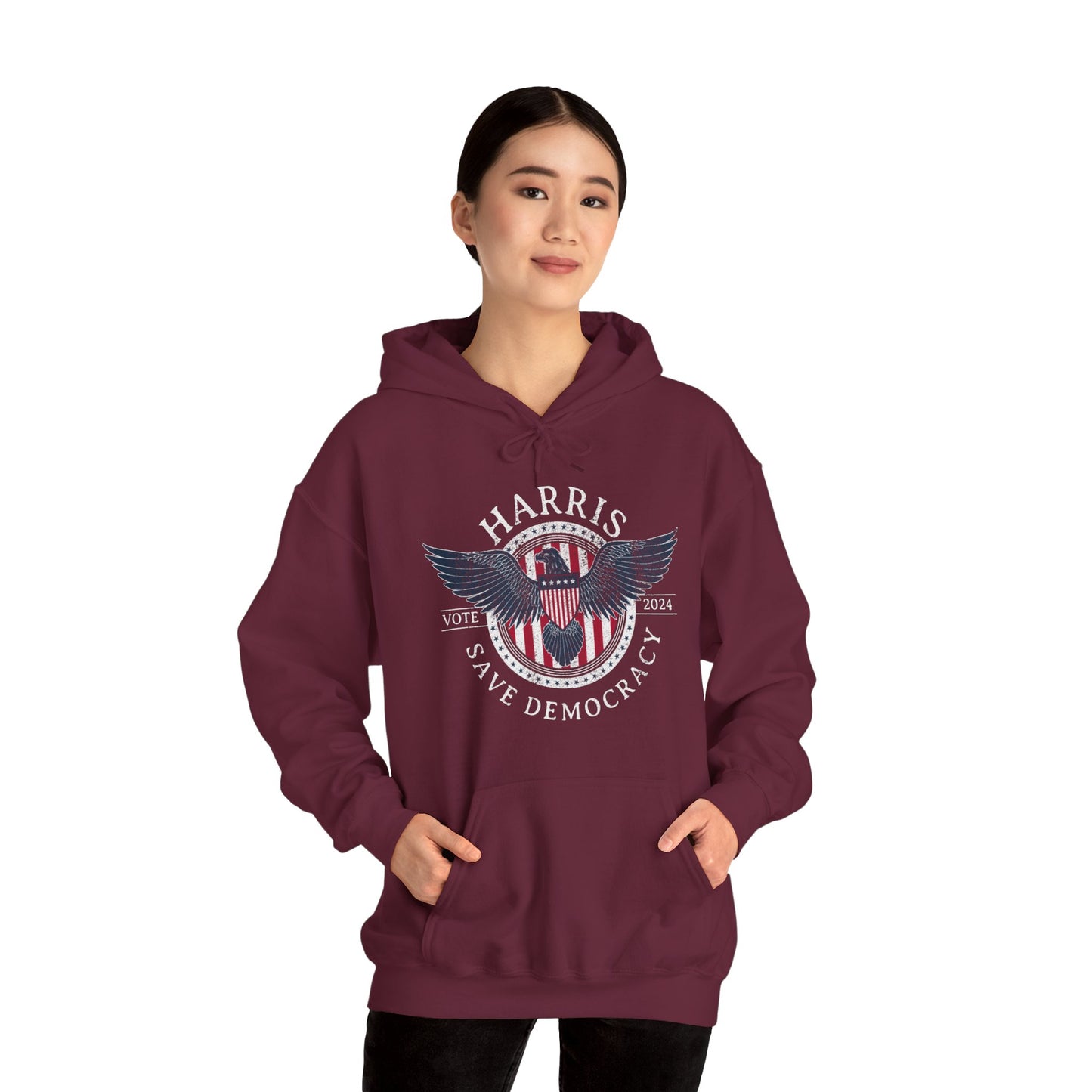 Save Democracy Dark Distressed