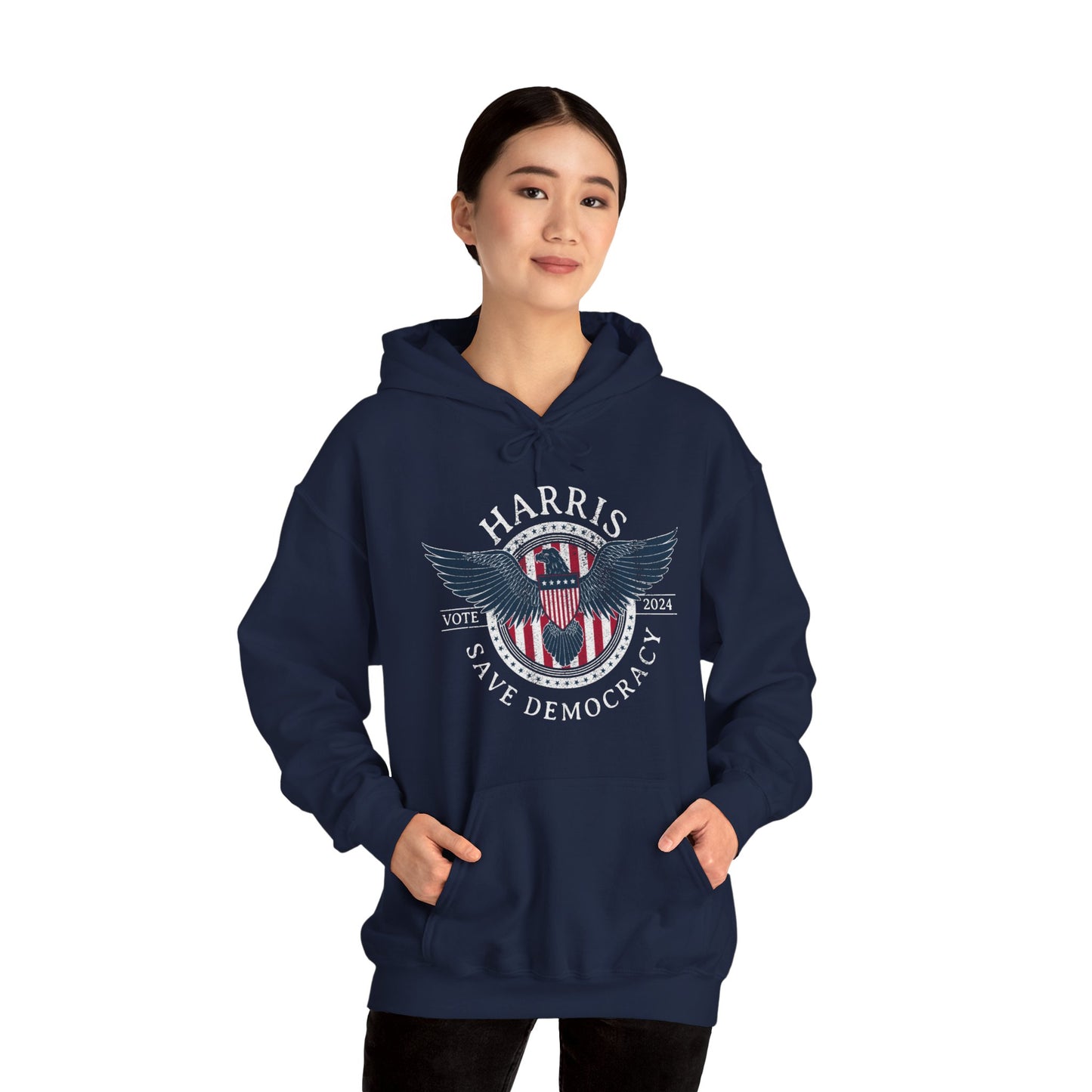 Save Democracy Dark Distressed