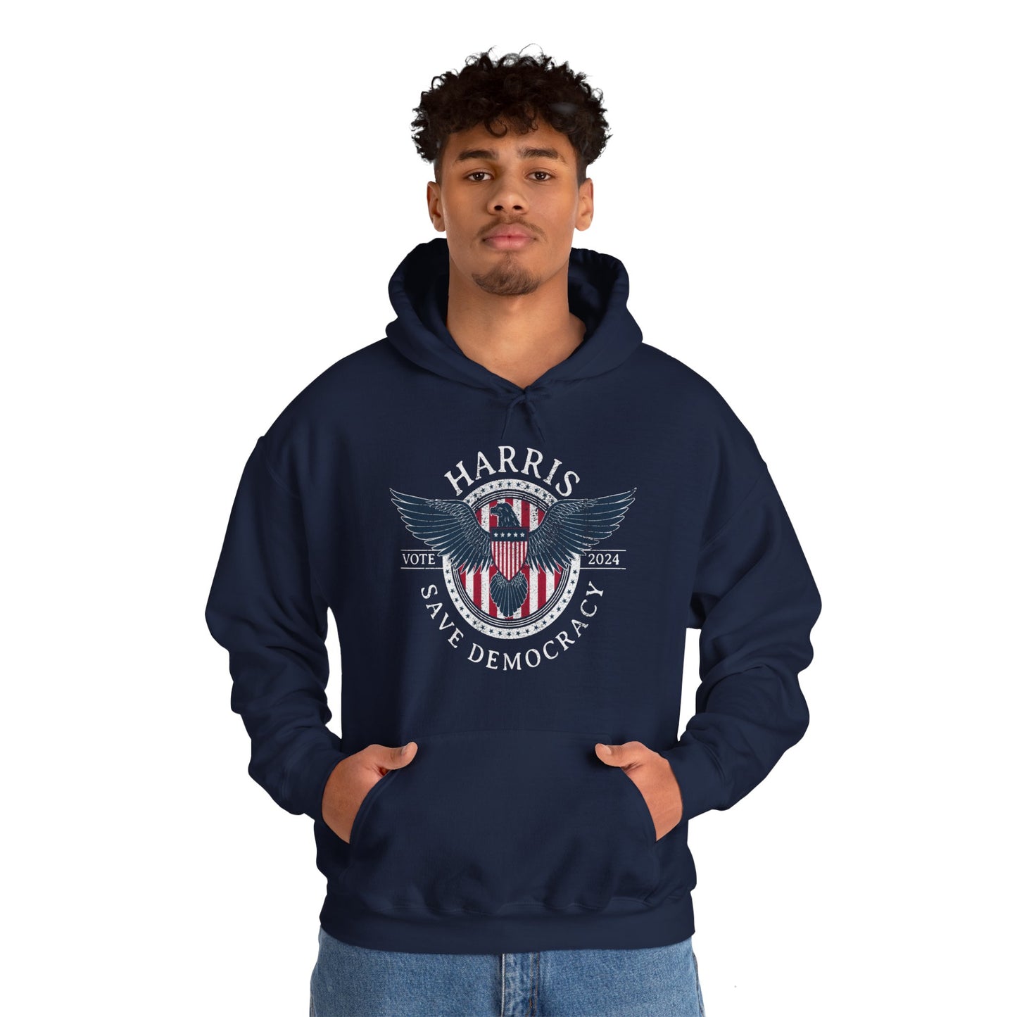 Save Democracy Dark Distressed