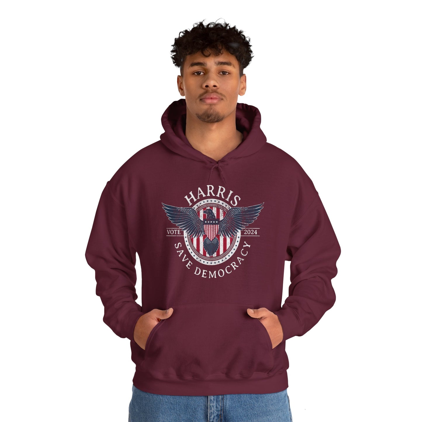 Save Democracy Dark Distressed