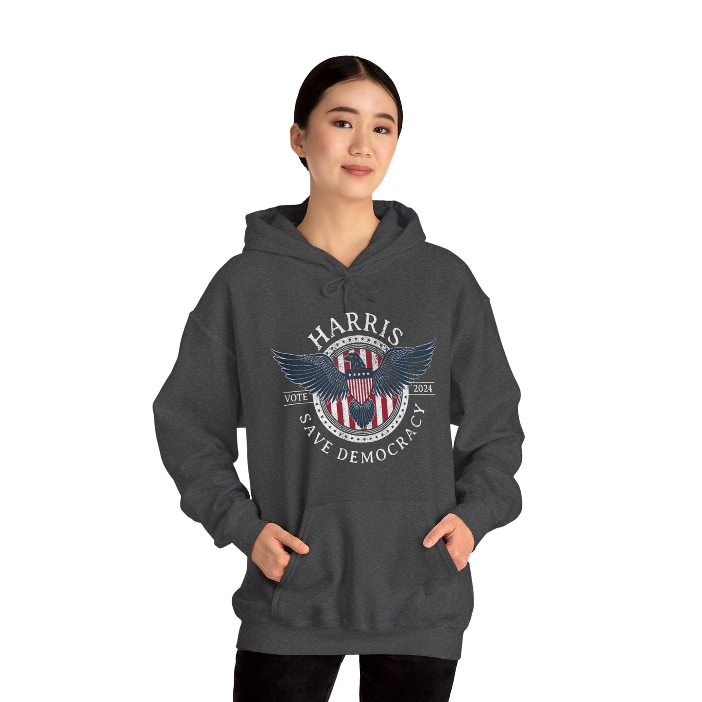 Save Democracy Dark Distressed