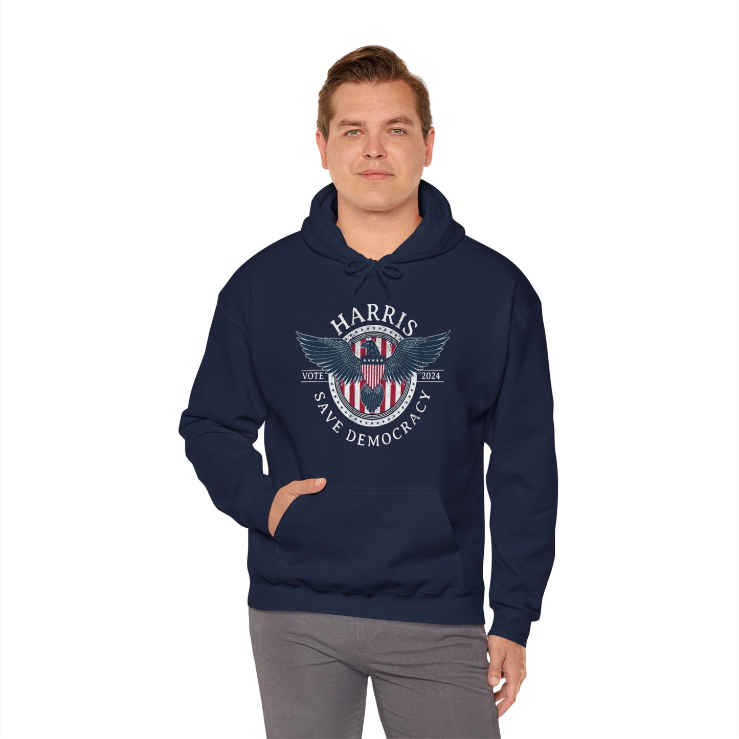 Save Democracy Dark Distressed