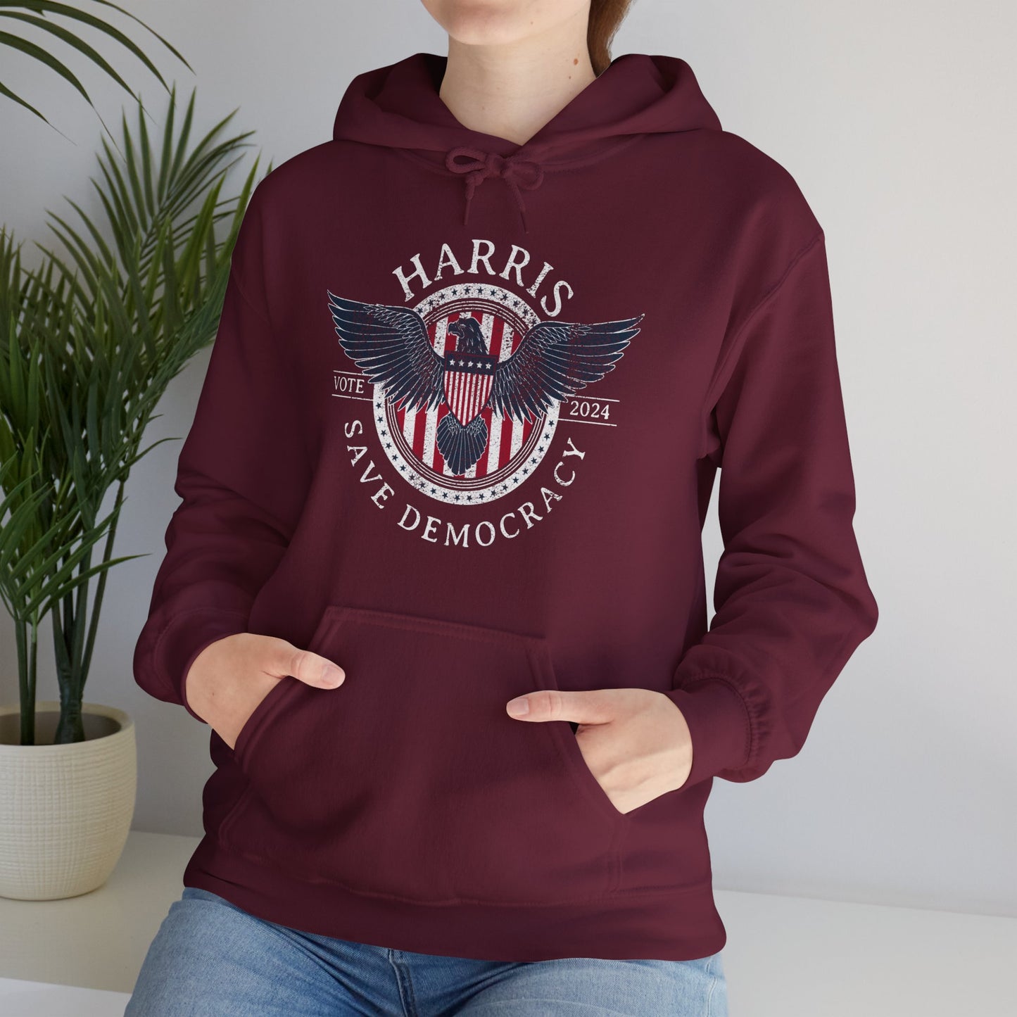 Save Democracy Dark Distressed